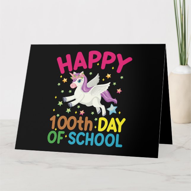 Math Formula 100 Days Of School Funny Math Teacher Card (Front)