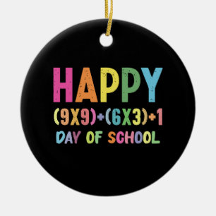 Math Formula 100 Days Of School Funny Math Teacher Ceramic Ornament