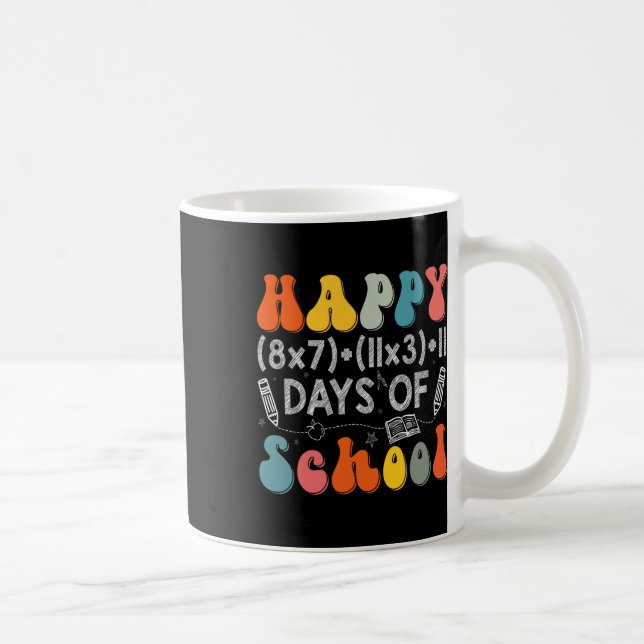 Math Formula 100 Days Of School Funny Math Teacher Coffee Mug (Right)