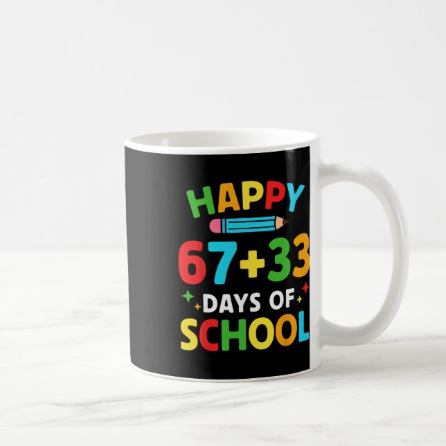 Math Formula 100 Days Of School Funny Math Teacher Coffee Mug (Right)