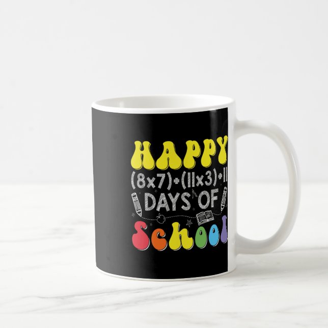 Math Formula 100 Days Of School Funny Math Teacher Coffee Mug (Right)
