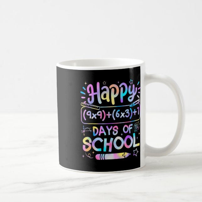 Math Formula 100 Days Of School Funny Math Teacher Coffee Mug (Right)