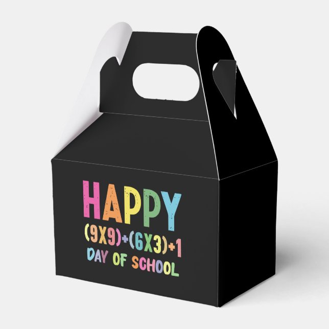 Math Formula 100 Days Of School Funny Math Teacher Favor Box (Front Side)