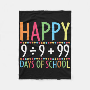 Math Formula 100 Days Of School Funny Math Teacher Fleece Blanket