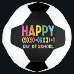 Math Formula 100 Days Of School Funny Math Teacher Soccer Ball<br><div class="desc">Math Formula 100 Days Of School Funny Math Teacher 100th Day T-Shirt
Math Formula 100 Days Of School Funny Math Teacher</div>