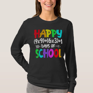 Math Formula 100 Days Of School Funny Math Teacher T-Shirt