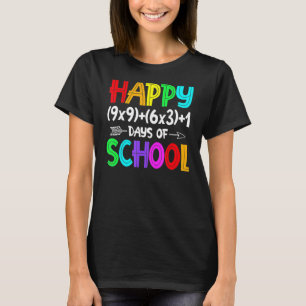 Math Formula 100 Days Of School Funny Math Teacher T-Shirt