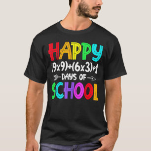 Math Formula 100 Days Of School Funny Math Teacher T-Shirt