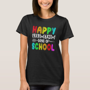 Math Formula 100 Days Of School Gift Teachers Boy  T-Shirt