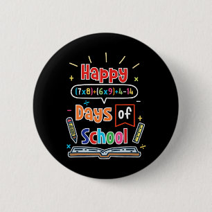 Math Formula 100 Days Of School Happy 100th Day Of 2 Inch Round Button