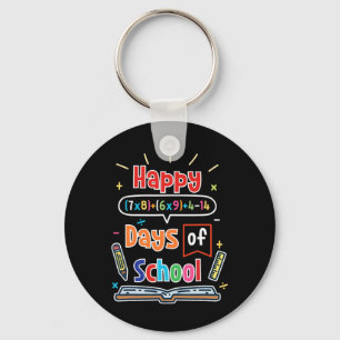 Math Formula 100 Days Of School Happy 100th Day Of Keychain