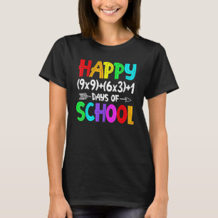 Math Formula 100 Days Of School Math Teacher 100t T-Shirt