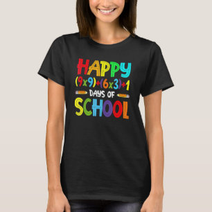 Math Formula 100 Days Of School  Math Teacher 100t T-Shirt