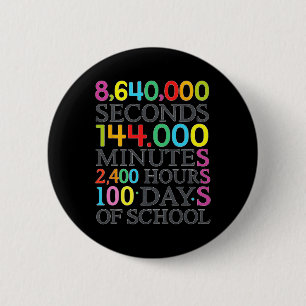 Math Formula 100 Days Of School Math Teacher Kids  2 Inch Round Button