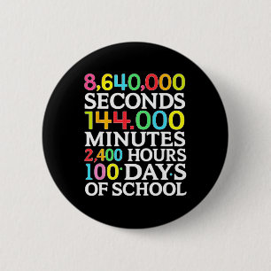Math Formula 100 Days Of School Math Teacher Kids  2 Inch Round Button