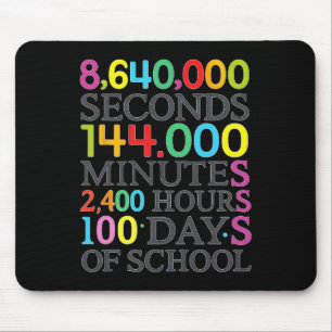 Math Formula 100 Days Of School Math Teacher Kids Mouse Pad