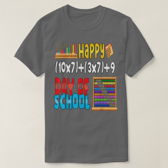 Math Formula 100 Days Of School Shirt for Teacher  (Design Front)
