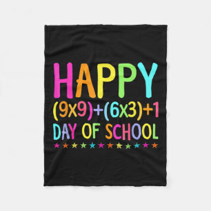 Math Formula 100 Days Of School Teacher Boy Girl Fleece Blanket