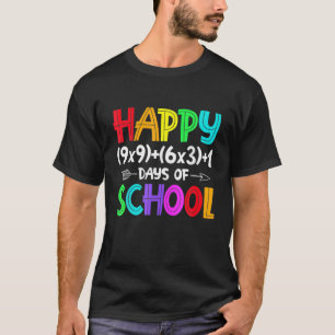 Math Formula 100 Days Of School Teacher Boy Girl G T-Shirt