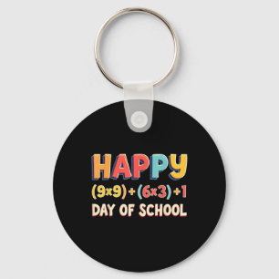 Math Formula 100 Days Of School Teacher Boys Girls Keychain