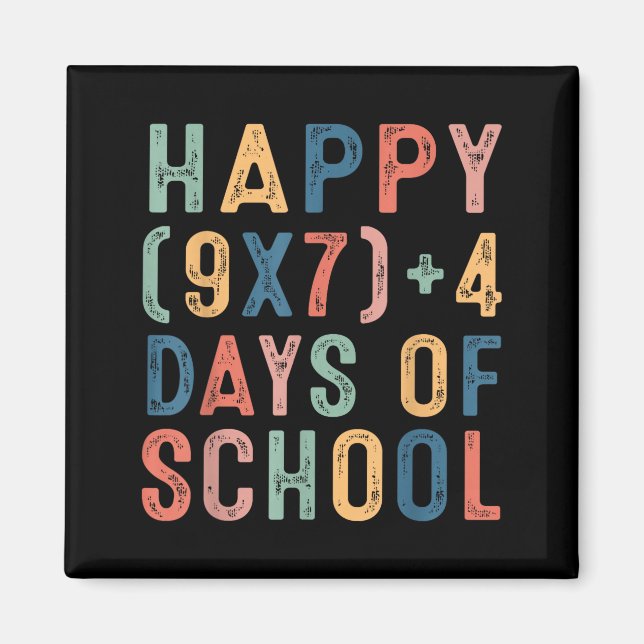 Math Formula 67 Days Of School Funny Math Teacher  Magnet (Front)