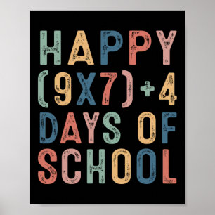 Math Formula 67 Days Of School Funny Math Teacher  Poster