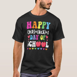 Math Formula Happy 100 Days Of School 100th Day Ma T-Shirt