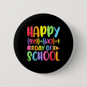 Math Formula Happy 100 Days Of School Teacher Math 2 Inch Round Button