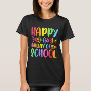Math Formula Happy 100 Days Of School Teacher Math T-Shirt