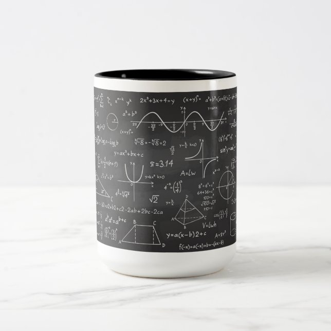 Math Formula Two-Tone Coffee Mug (Center)