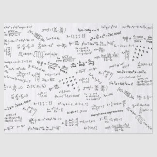 Math Formulas And Numbers Tissue Paper