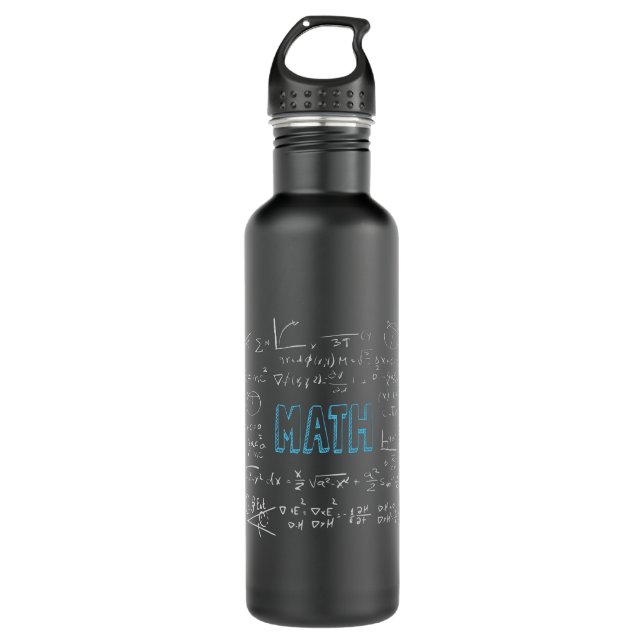 Math formulas mathematics 710 ml water bottle (Front)