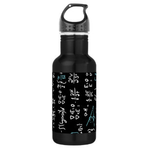 Math formulas mathematics physics student teacher  532 ml water bottle