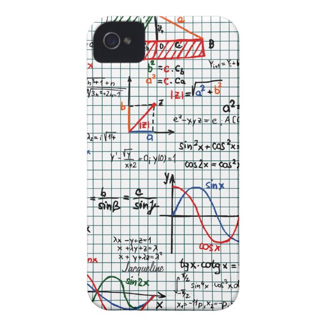 Math Formulas Numbers Case-Mate iPhone Case (Back)