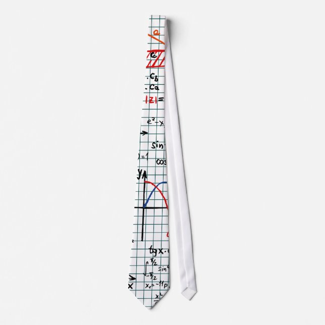 Math Formulas Numbers Tie (Front)
