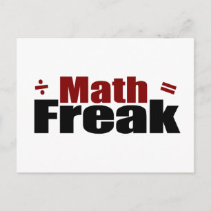 Math Freak Postcard