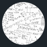 Math Geek, Mathematics Problem Solving Pattern Classic Round Sticker<br><div class="desc">The perfect Cute Math Geek, Mathematics Problem Solving Pattern, a pattern gift idea for all men, women & kids who loves Math Equation Seamless fabric! Makes an ideal gift for your mom, dad, sister, brother, aunt, uncle, grandma or grandpa & for your love ones for their Wedding Anniversaries, Birthdays, Summer,...</div>
