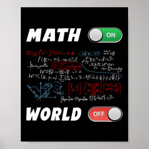 Math Geeks Pi Day Math On World Off Awesome Nerdy  Poster