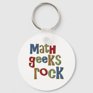 Math Geeks Rock Keychain