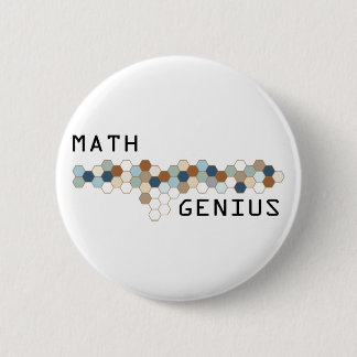 Math Genius 2 Inch Round Button