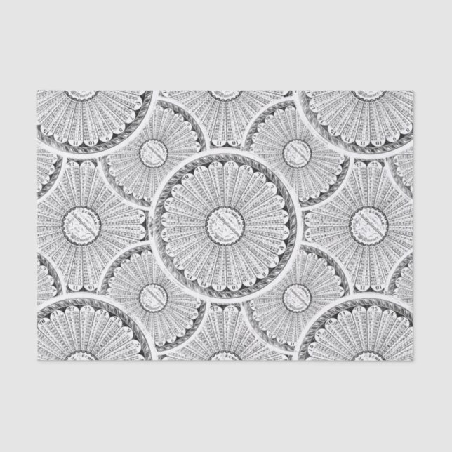 Math Genius Steampunk Multiplication Table Tissue Paper (Front)