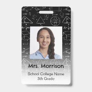 Math Geometry Teacher Badge