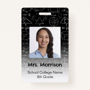 Math Geometry Teacher Badge