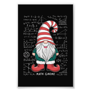 Math Gnome Family Matching Group Christmas Party  Photo Print