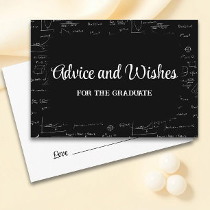 Math Graduation Party Advice for Graduate Enclosure Card