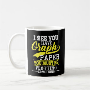 Math Graph paper plotting something Pun Teacher Coffee Mug