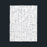 Math Hand Written Calculations Illustrations Fleece Blanket<br><div class="desc">Math calculations and equations with graphs illustrations to wow a math nerd or teacher. Perfect gift for any mathematics lover, accountant, or physicist</div>