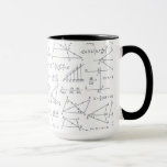 Math Hand Written Calculations Illustrations Mug<br><div class="desc">Math calculations and equations with graphs illustrations to wow a math nerd or teacher. Perfect gift for any mathematics lover, accountant, or physicist</div>