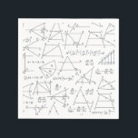 Math Hand Written Calculations Illustrations Napkin<br><div class="desc">Math calculations and equations with graphs illustrations to wow a math nerd or teacher. Perfect gift for any mathematics lover,  accountant,  or physicist</div>
