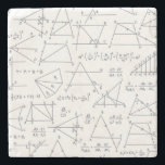 Math Hand Written Calculations Illustrations Stone Coaster<br><div class="desc">Math calculations and equations with graphs illustrations to wow a math nerd or teacher. Perfect gift for any mathematics lover,  accountant,  or physicist</div>